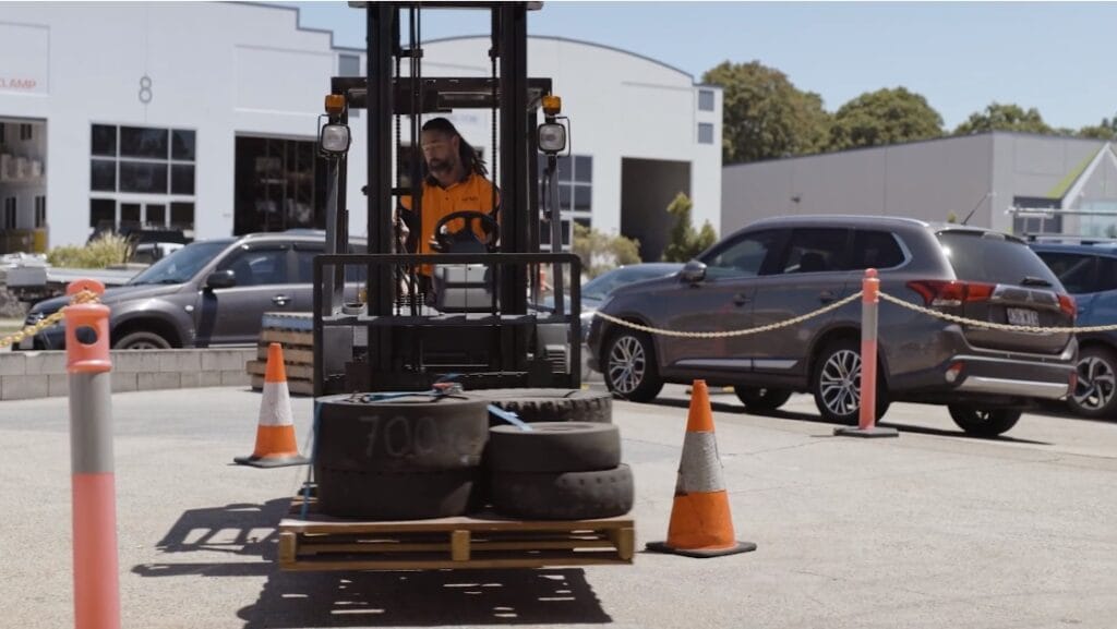 Onsite forklift training